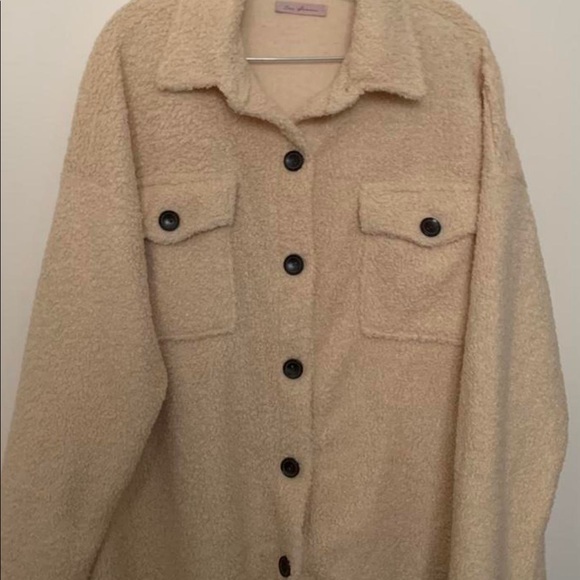 Teddy bear button down jacket - Picture 1 of 4